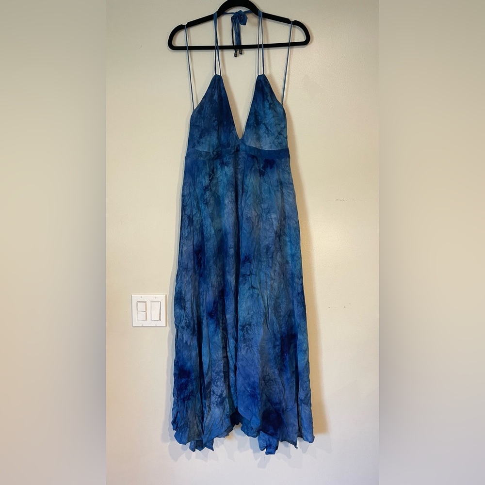 Lovestitch Ocean Blue Halter Dress